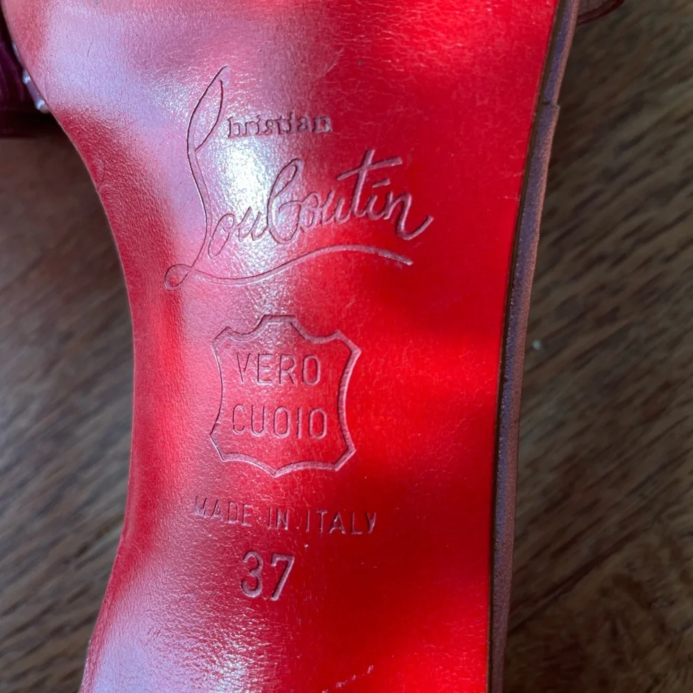 Pink Christian Louboutin sandals never worn 37 - Picture 4 of 6